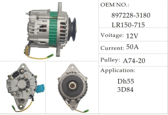 12V 50A a74-20 Doosan-Generator DH55 4JB1 897228-3180 LR15-715